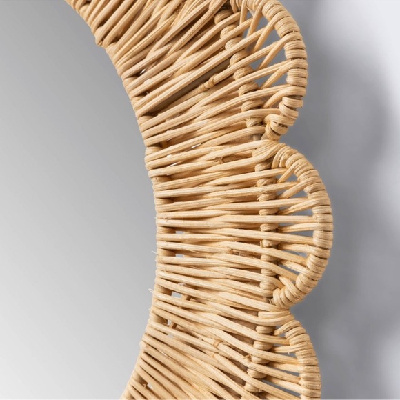 Wicker wall mirror - Picture 3 of 4